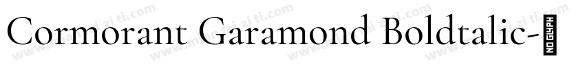 Cormorant Garamond Boldtalic字体转换